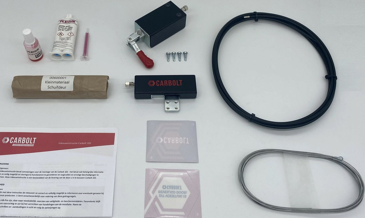 Carbolt 102 verpakkings inhoud