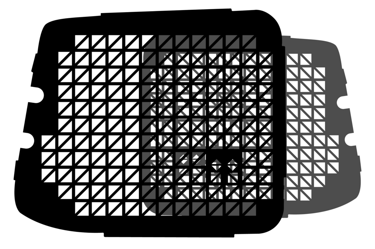 Raamrooster Citroen Berlingo achterdeuren Zwart