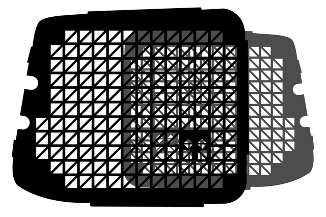 Raamrooster Citroen Berlingo achterdeuren Zwart