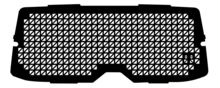 Raamrooster achterklep Volkswagen T5.